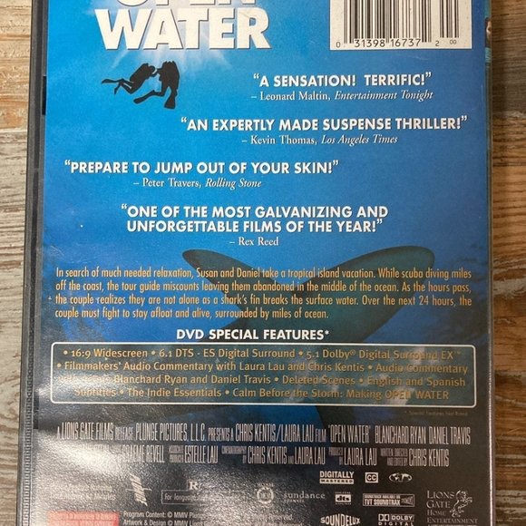 Open Water (DVD, 2004, Widescreen) - Picture 3 of 3